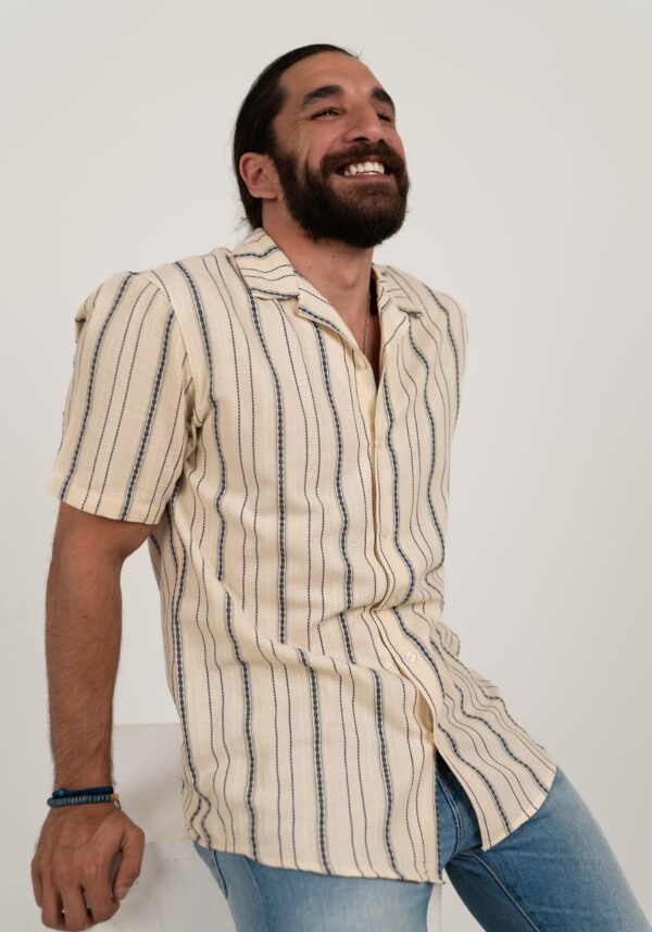 Beige linen shirt